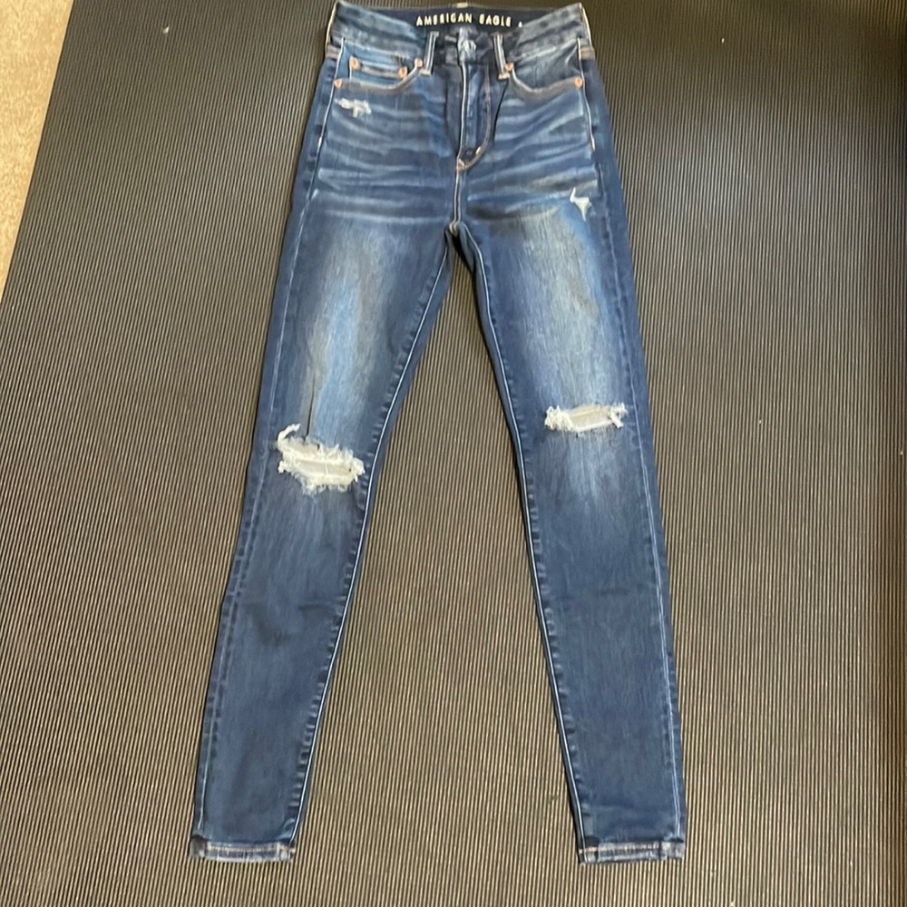 American eagle Lux ripped jeans